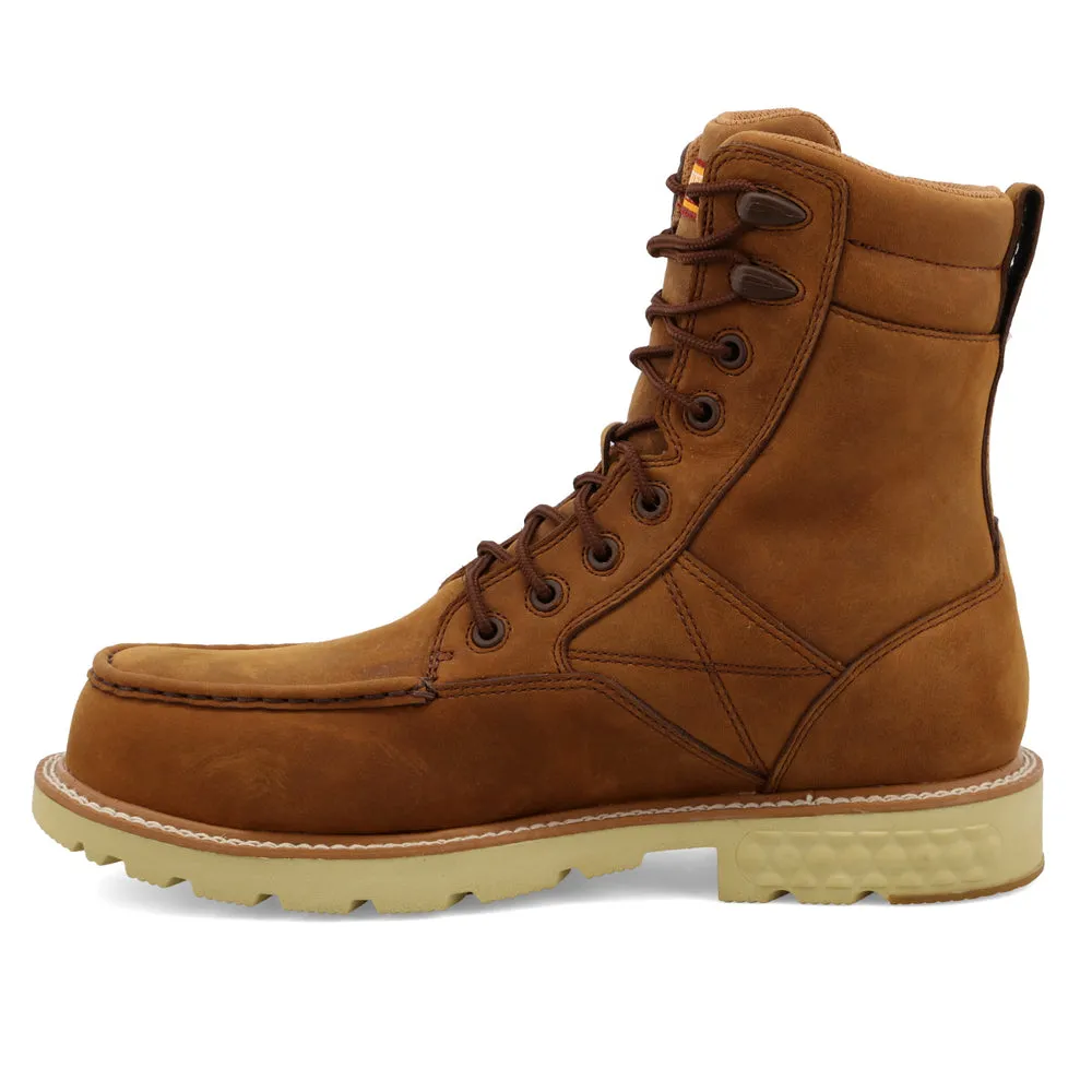 Twisted X 8″ Work Boot Distressed Saddle / Distressed Saddle